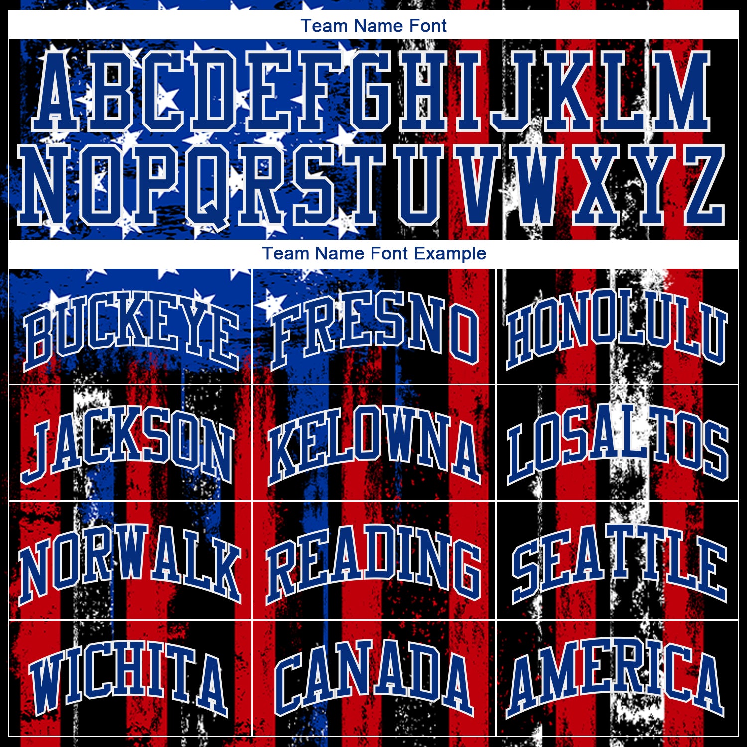 Custom Black Red Royal-White 3D Distressed American Flag Authentic Baseball Jersey - Image 4