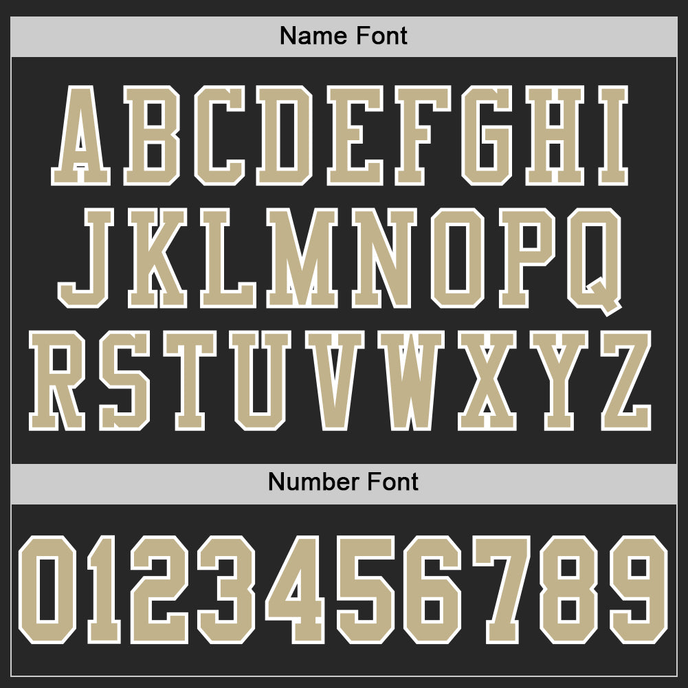 Custom Black Vegas Gold-White Mesh Authentic Football Jersey - Image 4