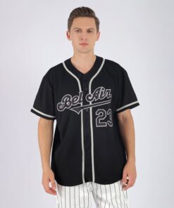 Alternative view of Custom Black Black-Gray Authentic Baseball Jersey