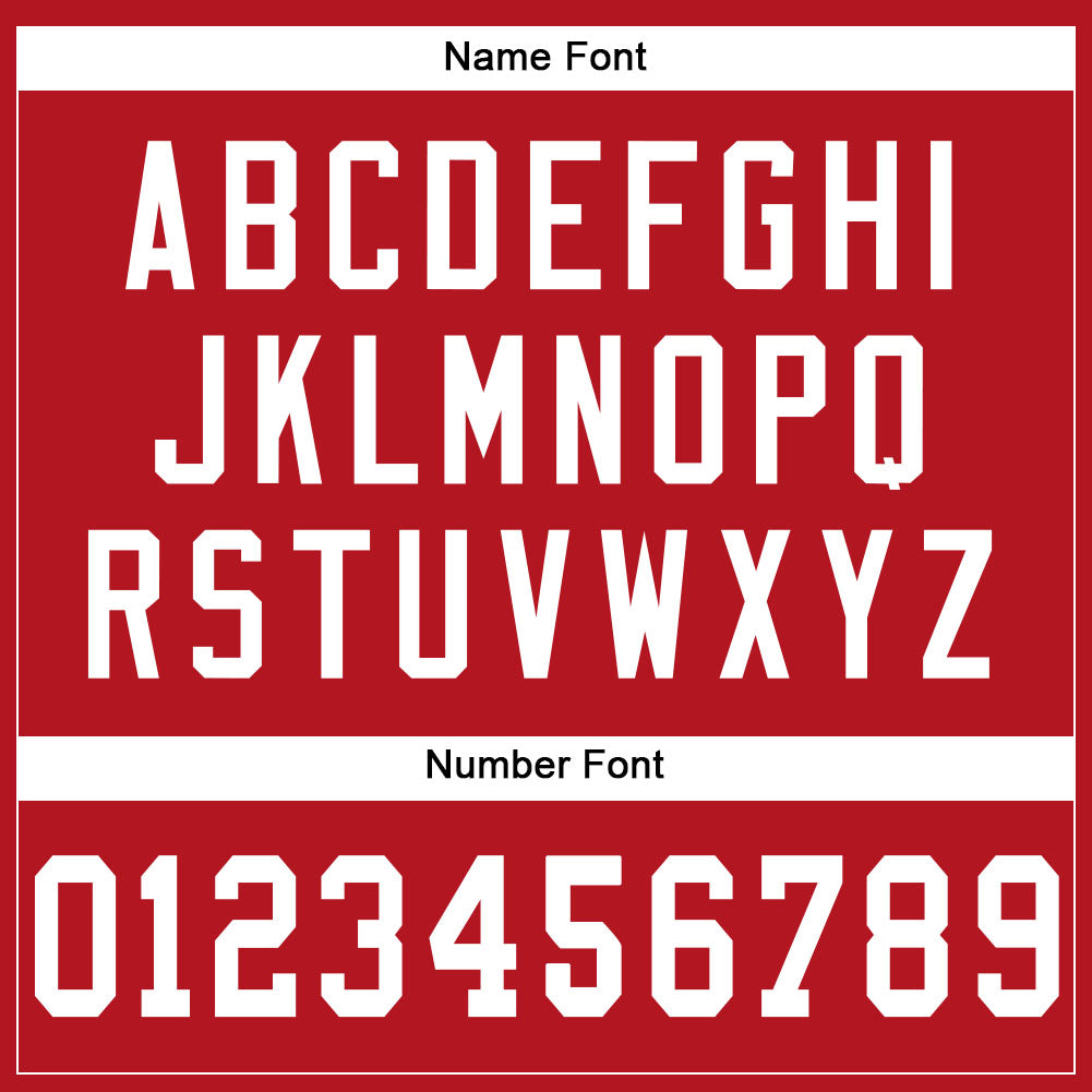 Custom Red White Mesh Authentic Football Jersey - Image 5