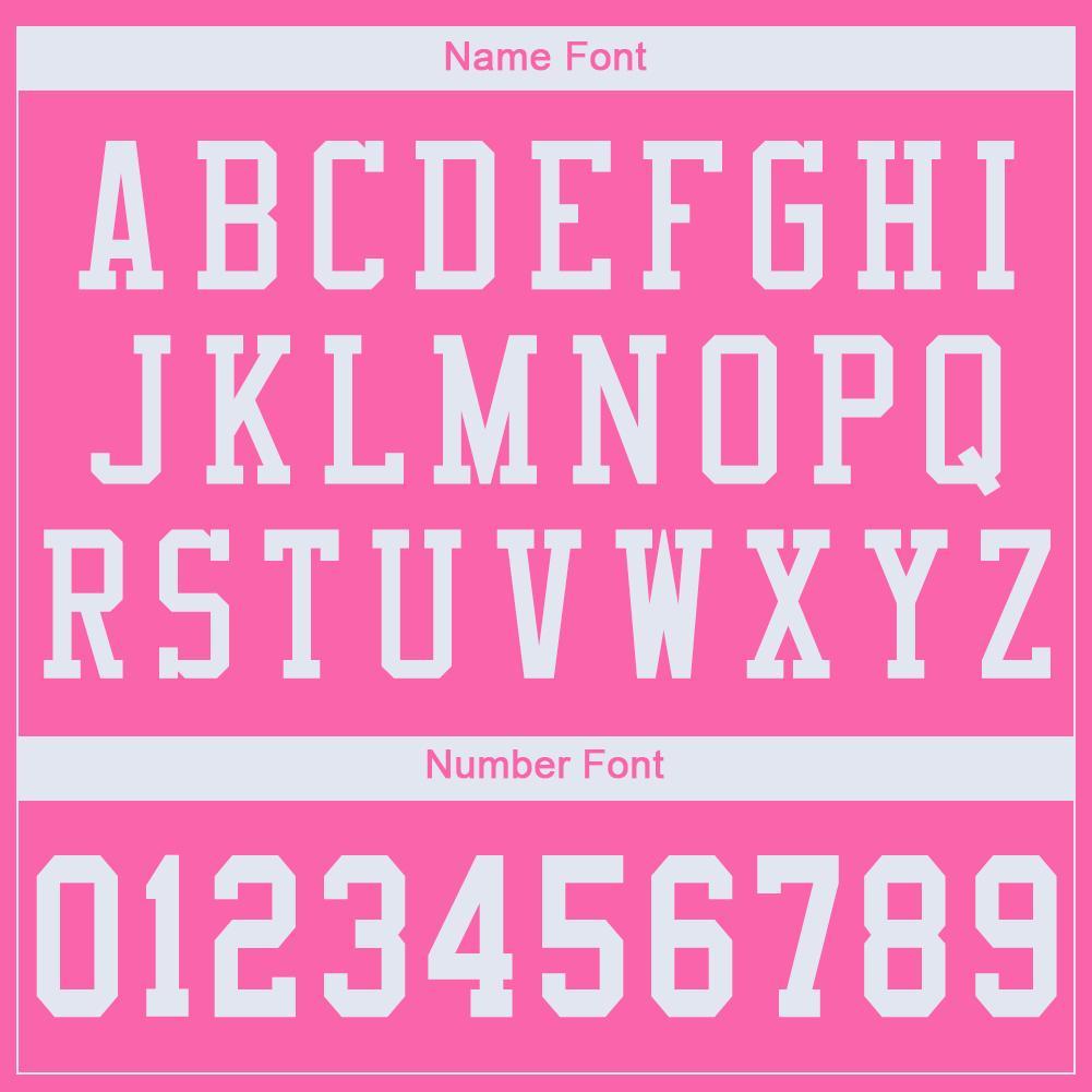 Custom Pink White Mesh Authentic Football Jersey - Image 5