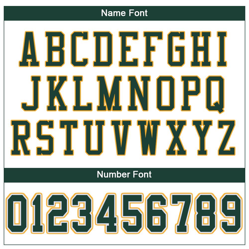 Custom White Green-Gold Mesh Authentic Football Jersey - Image 5